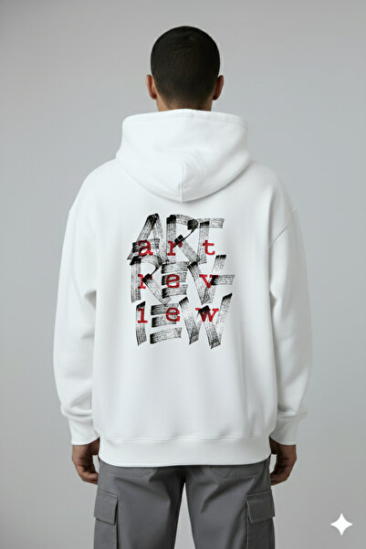 kwear Art Review Imprimeu pe spate Oversize Unisex Swea tricou