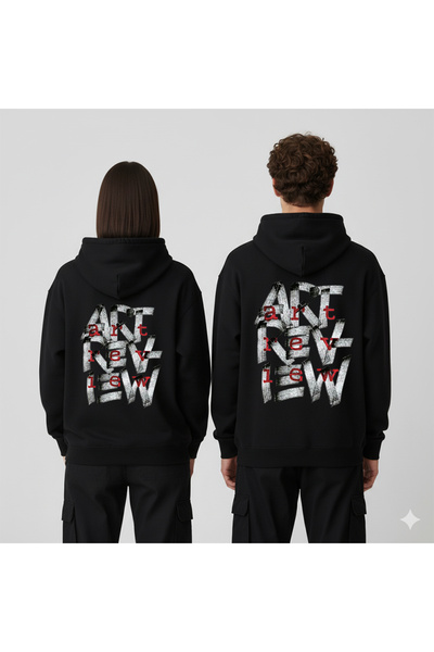 kwear Art Review Imprimeu pe spate Oversize Unisex Swea tricou