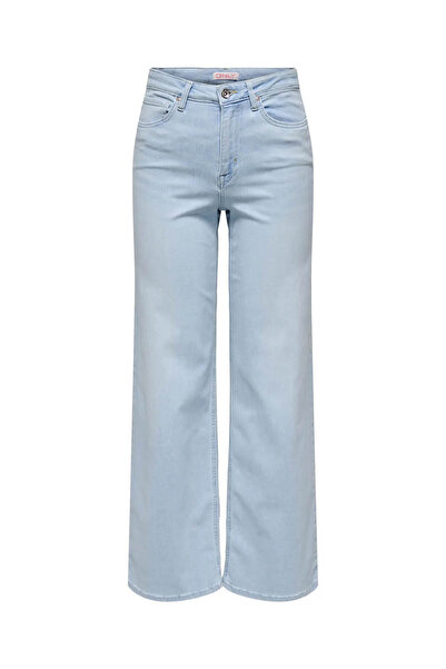 ONLY Дамски дънки Onlmadison Blush Hw Wide Dnm Cro495 Noos Light Indigo 15338289