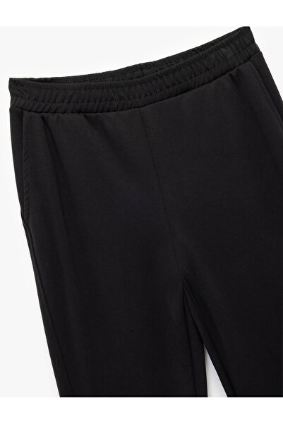 Koton Yüksek Bel Geniş Paça Modal Karışımlı Rahat Kalıp Spor Eşofman Altı