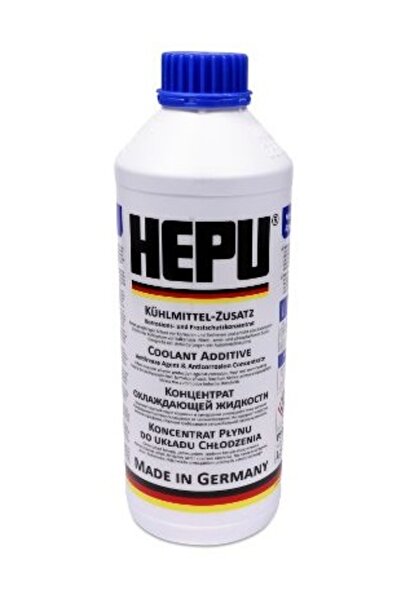 HEPU Antigel P999 G11 concentrat, volum 1.5 litri, albastru pentru Iveco, Fiat, BMW, Opel, MB...