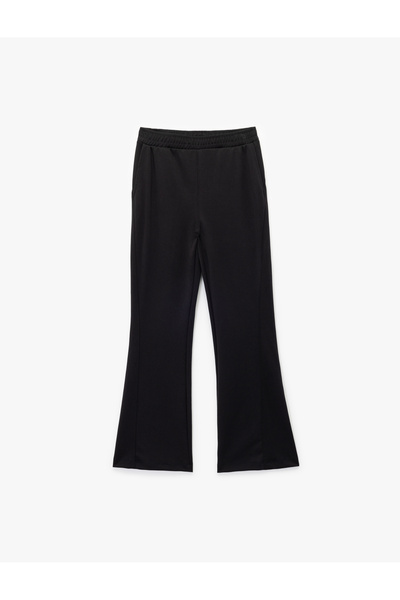 Koton High Waist Wide Leg Modal Blend Comfortable Fit Sports Sweatpants
