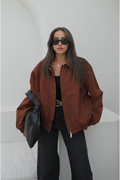 Havoş Jachetă bomber hidrofugă maro