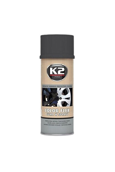 K2 Spray COLOR FLEX L343CM, vopsea cauciucată, negru, 400 ml