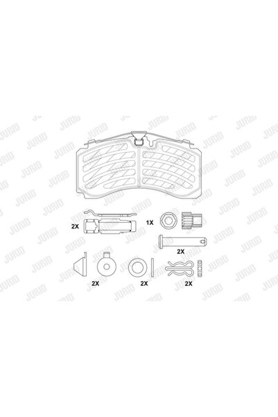 Jurid Set placute frana spate