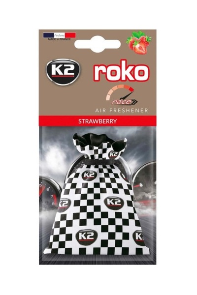 K2 Odorizant ROKO Race V820R auto, tip saculet, parfum capsuni, 25 grame