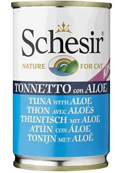Schesir شيزر معلبات قطط تونا مع نبات الصبار كيتن 140 جرام