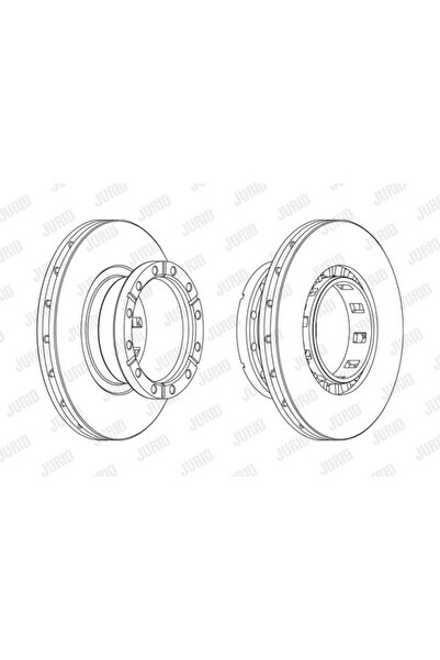 Jurid Disc frana spate stg/dr IVECO
