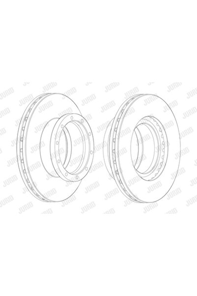 Jurid Disc frana spate stg/dr pentru MERCEDES-BENZ