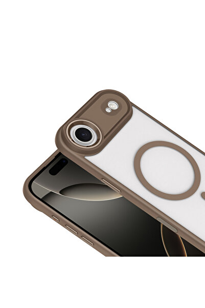 Nezih Case Apple iPhone 17 Air Uyumlu Magsafe Kablosuz Şarj Özellikli Silikon Kapak Kılıf