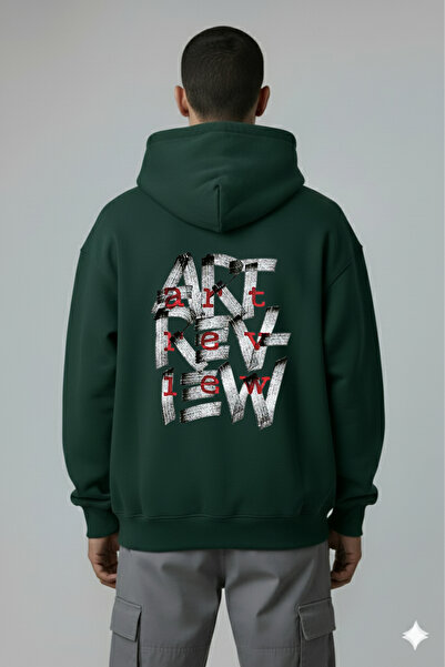 kwear Art Review Imprimeu pe spate Oversize Unisex Swea tricou