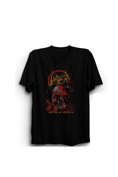 The Fame Tricou Slayer, South of Heaven, trupă de muzică rock metal, imprimat...