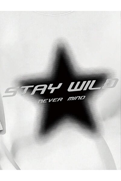 MAYDAY CULTURE Tricou unisex pentru bărbați/femei, alb, Stay Wild Pinterest Y...