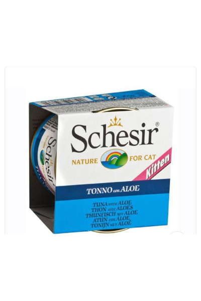 Schesir شيزر معلبات التونا مع الصبار بالجيلي للقطط الصغيرة 85 جم