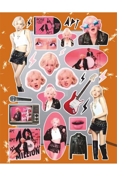 Hediyeni Al مجموعة ملصقات ذات طابع الورد |   ملصق للكمبيوتر المحمول والدفتر والتابلت والهاتف ودفتر الملاحظات ومجلة البوليت