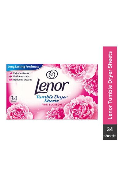 lenor Pembe Çiçek Kokulu Çamaşır Kurutma Makinesi Kokulandırıcı ve Yumuşatıcı Kağıt 34 Yaprak