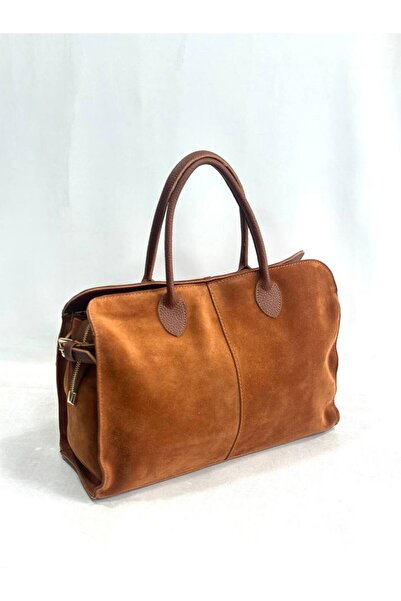 çkn sedat çakan çanta & fular & aksesuar Genuine Suede Leather Women's Hand S...