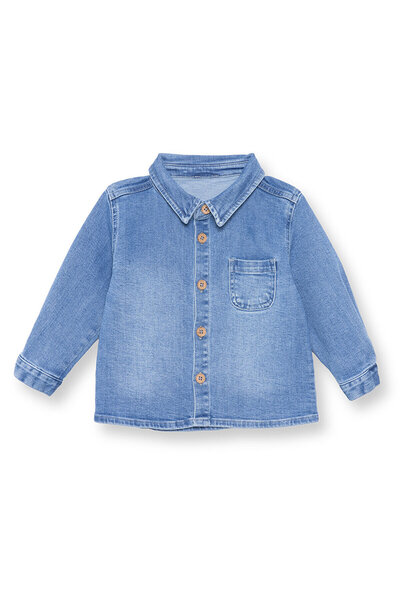 ebebek Hello Baby HelloBaby Erkek Bebek Cool Dino Gömlek Modelli Yaka Uzun Kol