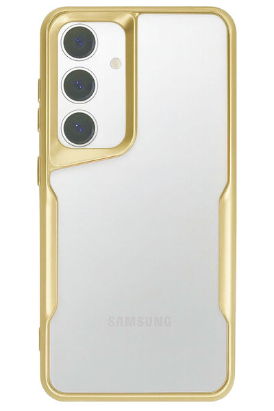 CEPSTOK Samsung Galaxy A35 Kılıf Darbe Önleyici Kenar Renkli Silikon Kapak