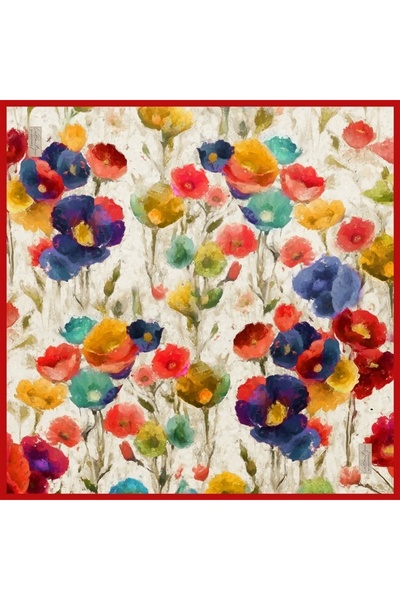 LA BOUTIQUE 2559-02 سورا حرير 90×90