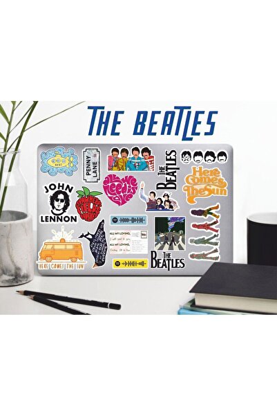Hediyeni Al مجموعة ملصقات البيتلز |   ملصق للكمبيوتر المحمول والدفتر والتابلت والهاتف ودفتر الملاحظات ومجلة البوليت