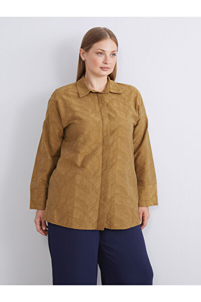 LC Waikiki Green Patterned Women's Shirt Tunic