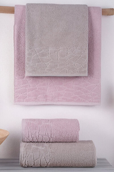 Miss Paris Home Leopard 4-Piece Bath and Hair Towel Set - Turkish Bath Set |   Soft, Quick-Drying and Durable