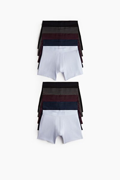 H&M 10'lu Normal Paça Boxer Şort Lycra®