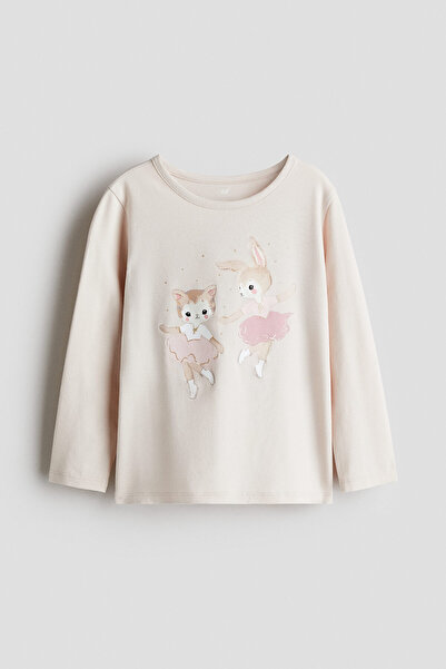 H&M Baskılı Jarse Üst