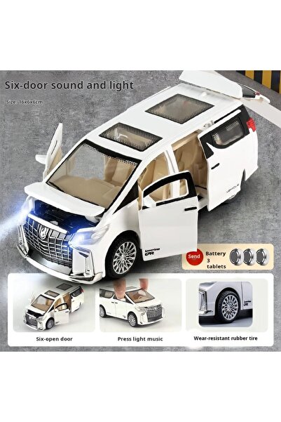 Choice5 نموذج سيارة إسعاف إطفاء سيارة شرطة صغيرة بيضاء بمقياس 1:32، محاكاة صوتية وإضاءة