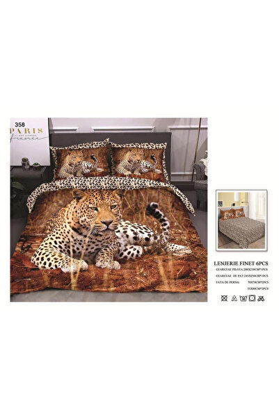 FIONNA.RO Finet Bed Linen 6 Pieces - Leopard