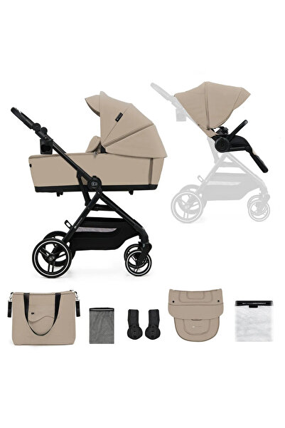 Kinderkraft YOXI 2IN1 STROLLER, SAND BEIGE