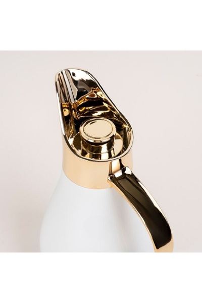 Dallaty Steel vacuum flask white/gold 1L