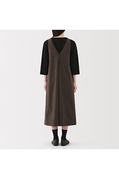 Muji Quick Dry Broadcloth Sleeveless Dress