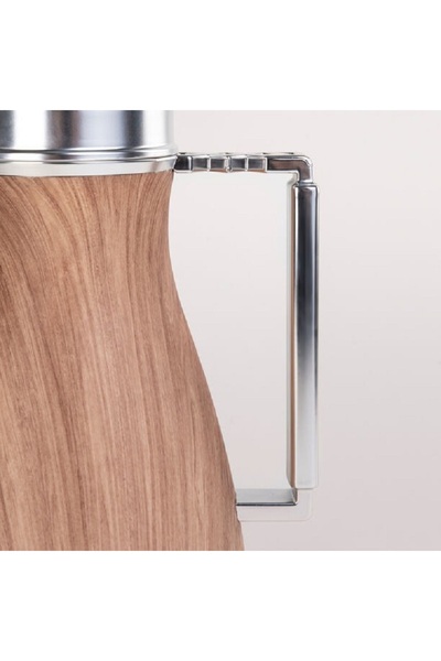 Dallaty 2 Pieces Plastic Vacuum Flask Koufa Light Wood 1L