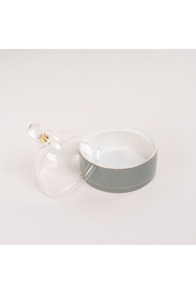 Dallaty وعاء تمر بورسلين ثومانيا أخضر، قطعة واحدة