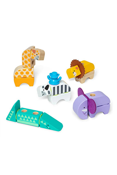 Melissa and Doug Melissa & Doug Safari Animals Wooden Building Set