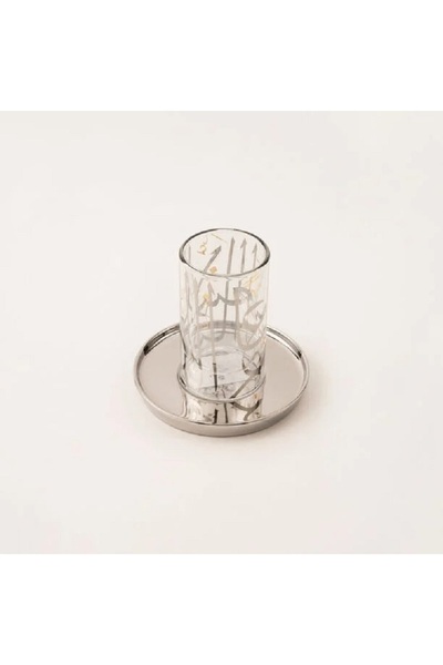 ORIAN silver glass 12 pcs Tea set