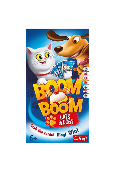 Trefl Παιχνίδι Boom Boom με γάτες και κουτάβια, παιδιά ηλικίας 6 έως 10 ετών