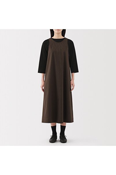 Muji Quick Dry Broadcloth Sleeveless Dress