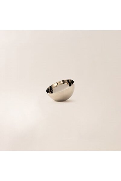 Dallaty وعاء مكسرات أولفا من الفولاذ الفضي