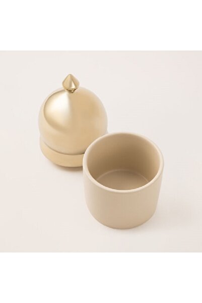 Dallaty Qourb beige porcelain sugar bowl