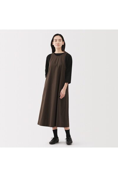 Muji Quick Dry Broadcloth Sleeveless Dress