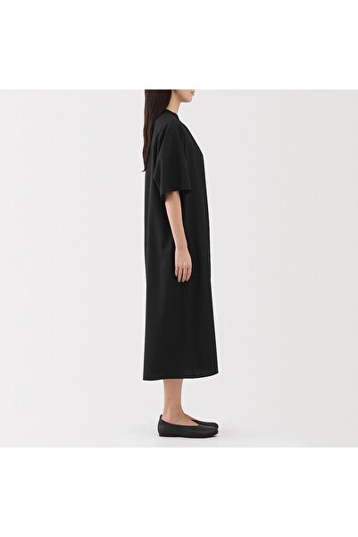 Muji Lyocell Blended 1/2 Sleeve Dress
