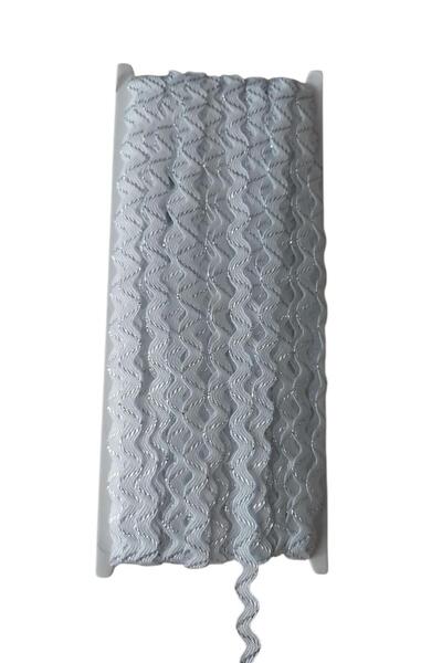 Gül قماش زيكزاك - أبيض - 32 متر