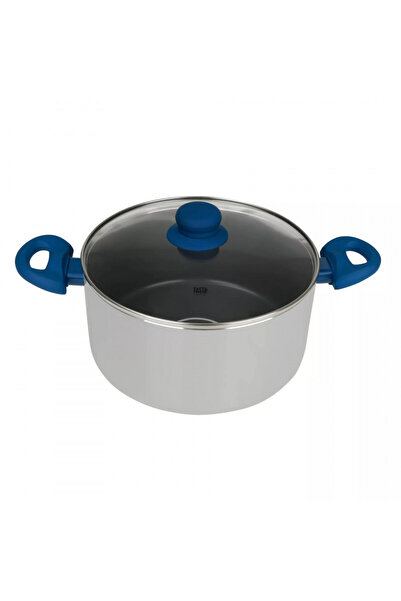 Tasty Oală 678540, 24 cm, 5 l, Sistem de dozare a uleiului, Aluminiu, Înveliș antiaderent, Albastru