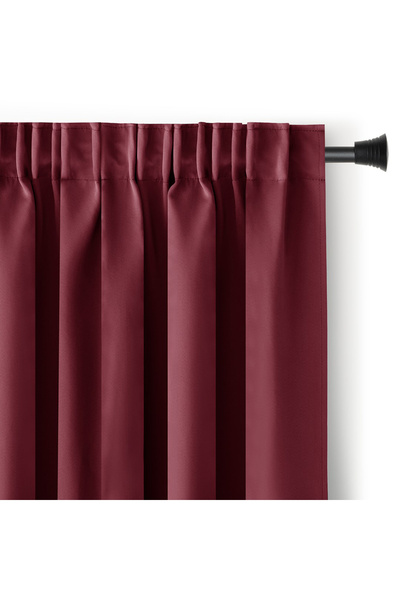 Five Store Blackout curtain with multifunctional drapery, Juliette, 230 g/m2, 200x175 cm, carmine red, 1 pc
