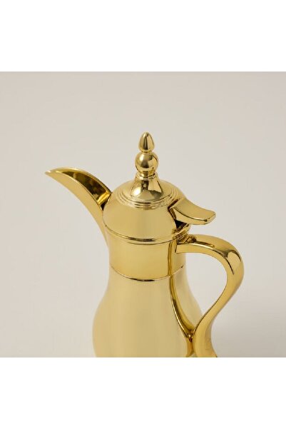 Dallaty 1Pc Steel Vacuum Flask Mini Traditional Gold 0.3Ml