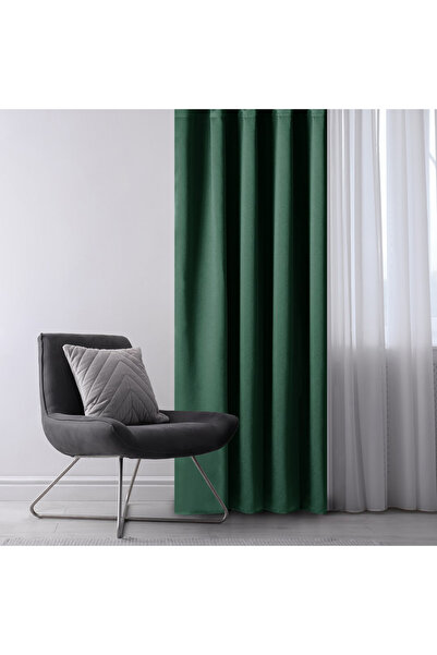 Five Store Blackout curtain with multifunctional drapery, Juliette, 230 g/m2, 200x245 cm, green, 1 pc