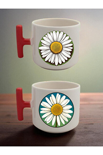 lili hediyelik كوب لاتيه مطبوع عليه زهور الأقحوان - هدية عيد ميلاد زوجتي، هدي...